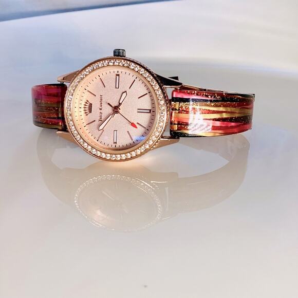 JUICY COUTURE Crystals Multicolor Ceramic Bracelet Watch - Picture 1 of 4